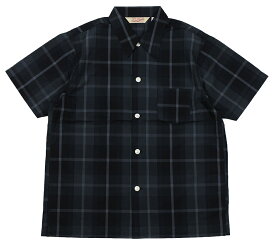 TROPHY CLOTHING [-SKIPPER CHECK S/S SHIRT- Gray size.14,15,16,17]