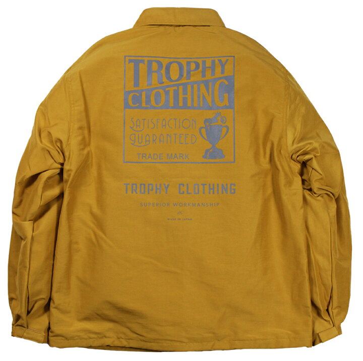 楽天市場】TROPHY CLOTHING [-BOX LOGO WARM UP JACKET- Mustard size 