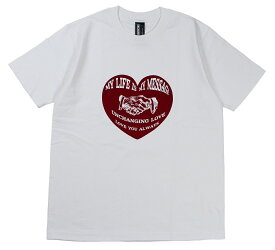 UNCHANGING LOVE [-STABLE LOVE FLOCKY TEE SHIRT SS- WHT size.S,M,L,XL]