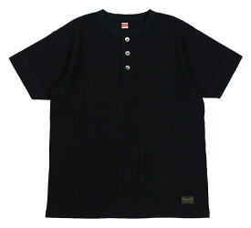TROPHY CLOTHING [-UTILITY MIL HENLEY TEE- Black size.36,38,40,42]