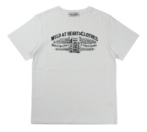 WILD AT HEART [-6.2oz Crew Neck TEE �gFactory Heritage�h- WHITE size.S,M,L,XL,XXL]