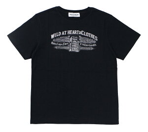WILD AT HEART [-6.2oz Crew Neck TEE �gFactory Heritage�h- BLACK size.S,M,L,XL,XXL]
