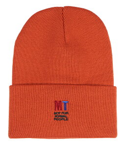 MONSTOR TIMES [-NOT FOR NORMAL PEOPLE - KNIT CAP- RUST]