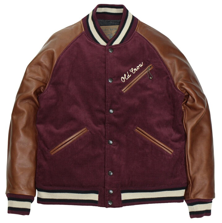 楽天市場】OLD CROW [-RODDER CLUB - JACKET- BURGUNDY size.S,M,L,XL 