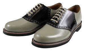 REGAL × GLAD HAND [-MEN'S SADDLE - SHOES- GRAY×BLACK size.25.5,26,26.5,27,27.5,28]