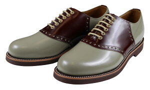 REGAL × GLAD HAND [-MEN'S SADDLE - SHOES- GRAY×BROWN size.25.5,26,26.5,27,27.5,28]