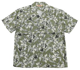 TROPHY CLOTHING [-Hawaiian S/S SH- Green size.14,15,16,17]