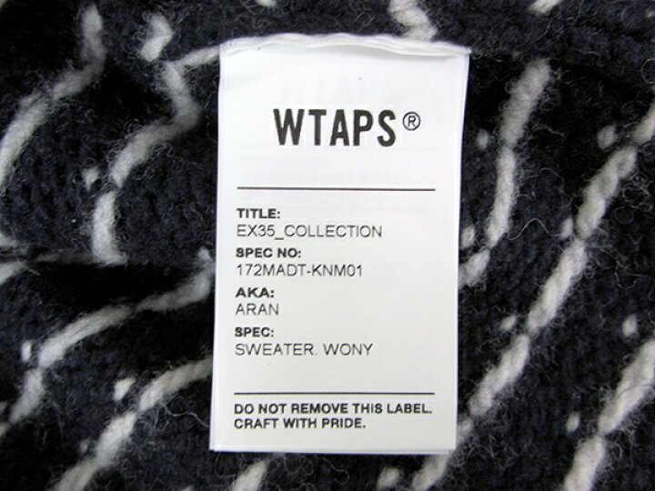 楽天市場】【中古】WTAPS 17AW ARAN ダブルタップス 172MADT-KNM01 