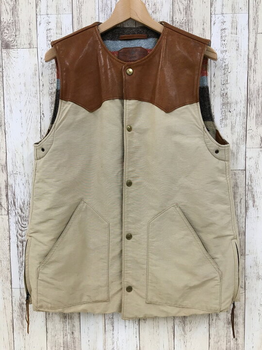 楽天市場】【中古】KAPITAL キャピタル VEST レザー ベスト ※2024年3月 