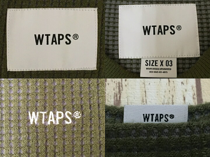 楽天市場】【中古】WTAPS 21AW WAFFLE LS PEAC 212ATDT-CSM30 ダブル 