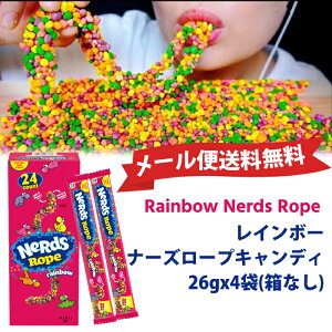 [֑Wonka Rainbow Nerds Rope C{[i[Y[vLfB 26gx4(ȂjNerds Rope Rainbow Candy@[vO~@NerdsRopeLfB[vLfB܂Ƃߔ