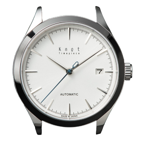 Knot ノット 時計 AT-38 オートマチック シルバー＆ホワイト 時計本体のみ（ベルト別売り） ウォッチ サファイアガラス 日本製 自動巻 機械式時計