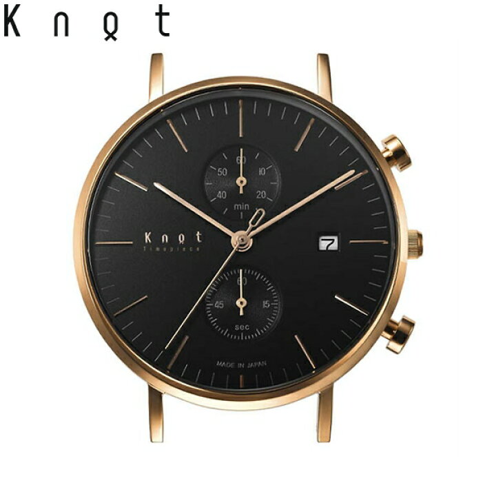 楽天市場】Knot ノット 時計 クラシック クロノグラフ ローズゴールド 