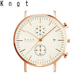 Knot ノット 時計 クラシック クロノグラフ ローズゴールド ＆ アイボリー 時計本体のみベルト別売り メンズ サファイアガラス 日本製 腕時計