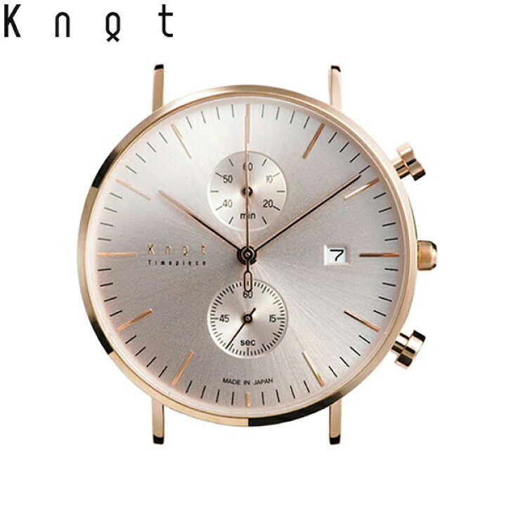 楽天市場 Knot ノット 時計 クラシック クロノグラフ ローズゴールド ローズゴールド 時計本体のみ ベルト別売り メンズ 男性 女性 サファイアガラス 日本製 腕時計 ウォッチ Maker S Watch Knot