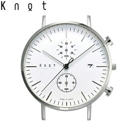 Knot ノット 時計 クラシック クロノグラフ シルバー ＆ ホワイト 時計本体のみベルト別売り 腕時計 ウォッチ メンズ レディース サファイアガラス 日本製
