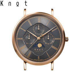 Knot ノット 時計 クラシック ムーンフェイズ ローズゴールド ＆ グレー トリプルカレンダー 腕時計 日本製 時計本体のみ（ベルト別売り）