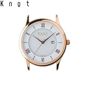 Knot ノット 時計 クラシック レディースソーラー ローズゴールド ＆ ホワイト 時計本体のみベルト別売り ソーラームーブメント 腕時計 サファイアガラス 日本製