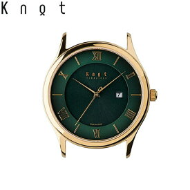 Knot ノット 時計 クラシック レディースソーラー イエローゴールド ＆ グリーン 時計本体のみベルト別売り ソーラームーブメント 腕時計 サファイアガラス 日本製