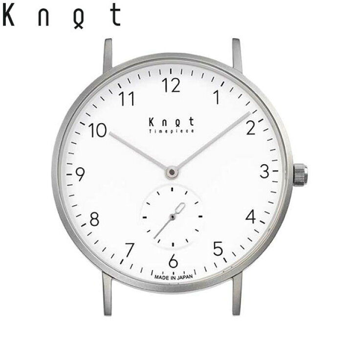 Knot スモールセコンド シルバー＆ホワイト／カイハラデニムストラップ 