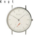 【ギフト包装無料】Knot（ノット）“クラシック スモールセコンド”シルバー ＆ アイボリー時計本体のみ（ベルト別売り）腕時計/メンズ/レディース/サファイアガ...