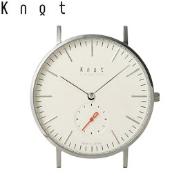 【レザーストラップ プレゼント】 【最大1000円クーポン配布中】 Knot ノット 時計 クラシック スモールセコンド シルバー ＆ アイボリー 時計本体のみベルト別売り 腕時計 メンズ レディース サファイアガラス 日本製