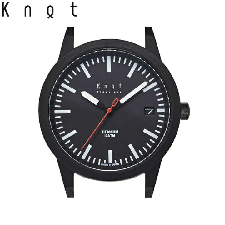楽天市場】Knot ノット 時計 チタニウムソーラー ブラックチタン 