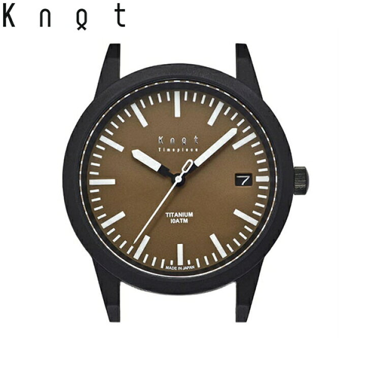 楽天市場】Knot ノット 時計 チタニウムソーラー ブラックチタン 