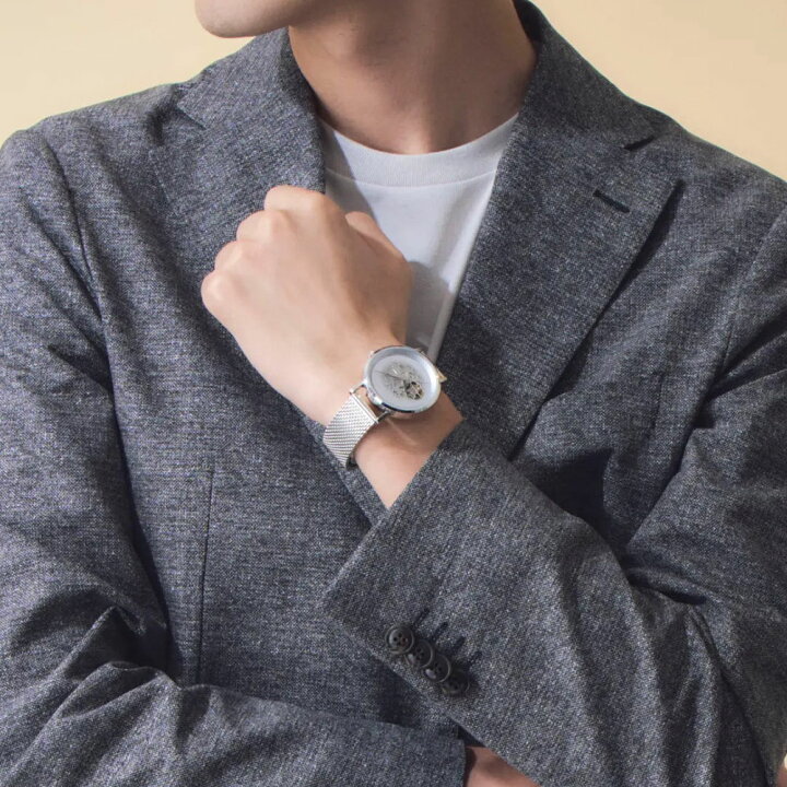 楽天市場】Knot ノット 時計 オートマチック スケルトン 39mm シルバー 