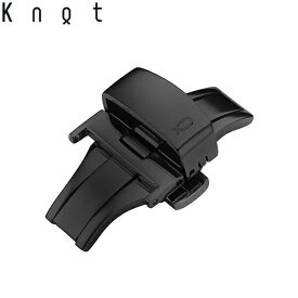 【最大2000円クーポン配布中】 Knot ノット 時計 オリジナルDバックル（16mm） ブラック 単独購入はメール便のため代引き・着日指定・包装不可
