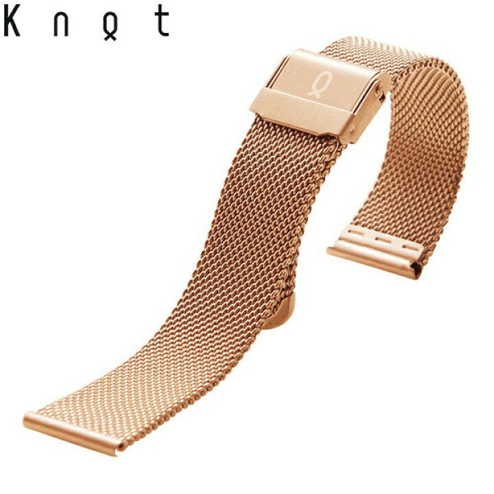 楽天市場 Knot ノット 時計 ミラネーゼ メッシュベルト 時計ベルト 18mm ローズゴールド ベルトのみ購入はメール便のため代引き 着日指定 包装不可 スペアベルト ご自分でサイズ調整可能なスライド式バックル ステンレス 日本製 Maker S Watch Knot