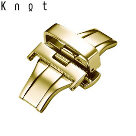 Knot ノット 時計 オリジナルDバックル（18mm） イエローゴールド 単独購入はメール便のため代引き・着日指定・包装不可