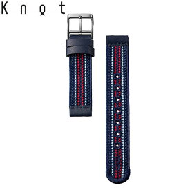 Knot ノット 時計 京都 昇苑くみひも 時計ベルト 18mm 綾高麗 ネイビー×レッド 褐 KACHI ベルトのみ購入はメール便のため代引き・着日指定・包装不可 スペアベルト 日本製 腕時計 ウォッチストラップ