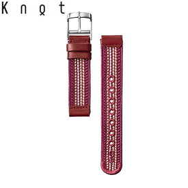 Knot ノット 時計 京都 昇苑くみひも 時計ベルト 18mm 綾高麗 バーガンディー ベルトのみ購入はメール便のため代引き・着日指定・包装不可 スペアベルト 日本製 腕時計 ウォッチストラップ