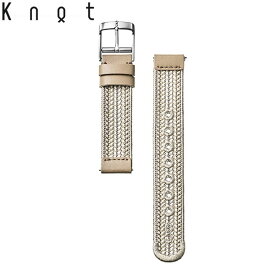 Knot ノット 時計 京都 昇苑くみひも 時計ベルト 18mm 綾高麗 グレージュ 白橡（しろつるばみ） 2024 SPRING COLOR ベルトのみ購入はメール便のため代引き・着日指定・包装不可 スペアベルト 日本製 腕時計 ウォッチストラップ