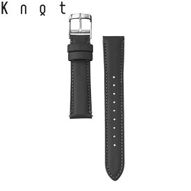 Knot ノット 時計 オールガードレザー ブラック キズ、水、汚れ、経年劣化に強い ストラップ 時計ベルト 18mm ベルトのみ購入はメール便のため代引き・着日指定・包装不可 スペアベルト 日本製 腕時計 ウォッチストラップ