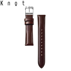 Knot ノット 時計 プレミアムコードバン ストラップ テーパードシェイプ 時計ベルト 18mm ダークブラウン ベルトのみ購入はメール便のため代引き・着日指定・包装不可 スペアベルト 日本製 腕時計 ウォッチストラップ 2025年8月