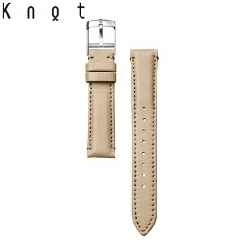 Knot ノット 時計 防水レザー 3Mスコッチガード 時計ベルト 18mm グレージュ ベルトのみ購入はメール便のため代引き・着日指定・包装不可 スペアベルト 日本製 腕時計 ウォッチストラップ 2025年8月