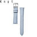 Knot ノット 時計 防水レザー 3Mスコッチガード 時計ベルト 18mm ライトブルー 2024 SPRING COLOR ベルトのみ購入はメ…