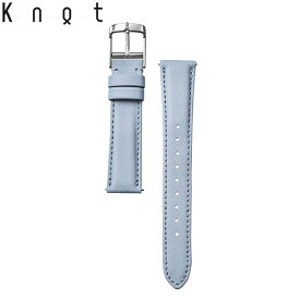 Knot ノット 時計 防水レザー 3Mスコッチガード 時計ベルト 18mm ライトブルー 2024 SPRING COLOR ベルトのみ購入はメール便のため代引き・着日指定・包装不可 スペアベルト 日本製 腕時計 ウォッチストラップ