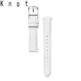 Knot ノット 時計 防水レザー 3Mスコッチガード 時計ベルト 18mm ホワイト ベルトのみ購入はメール便のため代引き・着日指定・包装不可 スペアベルト 日本製 腕時計 ウォッチストラップ 2025年8月
