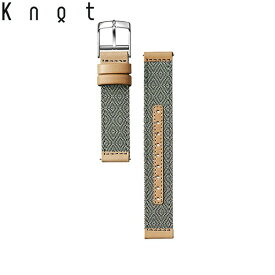 Knot ノット 時計 岡山高田織物 畳縁 ストレートシェイプストラップ 時計ベルト 18mm ネイビー×オーク ベルトのみ購入はメール便のため代引き・着日指定・包装不可 スペアベルト 日本製 腕時計 ウォッチストラップ