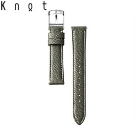 Knot ノット 時計 姫路セミグレインレザーベルト 時計ベルト 18mm ウォームグレー ベルトのみ購入はメール便のため代引き・着日指定・包装不可 スペアベルト 日本製 腕時計 ウォッチストラップ