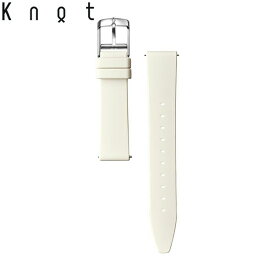 Knot ノット 時計 シリコンラバーストラップ 時計ベルト 18mm アイボリー ベルトのみ購入はメール便のため代引き・着日指定・包装不可 スペアベルト 日本製 腕時計 ウォッチストラップ