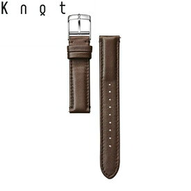 Knot ノット 時計 防水レザー ストレートシェイプ 3Mスコッチガード 時計ベルト 18mm ブラウン ベルトのみ購入はメール便のため代引き・着日指定・包装不可 スペアベルト 日本製 腕時計 ウォッチストラップ