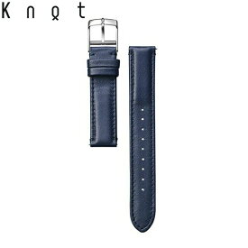 Knot ノット 時計 防水レザー ストレートシェイプ 3Mスコッチガード 時計ベルト 18mm ネイビー ベルトのみ購入はメール便のため代引き・着日指定・包装不可 スペアベルト 日本製 腕時計 ウォッチストラップ
