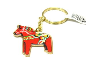 ★発送は郵便で! GRANNAS グラナス 北欧 ダーラナホース キーホルダー メタル 干支 午 馬 かわいい 鍵 キーリング 生活雑貨 干支 馬 北欧雑貨 ★1個の価格です