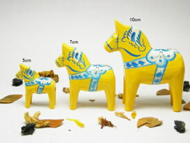 ☆郵便で送料無料☆ ダーラナホース 北欧 YELLOW イエローサイズ5cm 干支 午 馬 かわいい おしゃれ ほっこり 手作り インテリア 飾り 新生活 入学 入園祝い【GRANNAS】北欧雑貨 グラナス 置物