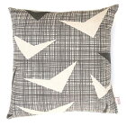 【Skinny laMinx】 スキニー・ラミンクス　AIRBORN BLACK クッションカバー 北欧 50×50cm おしゃれ かわいい 新生活 オリジナル デザイン モノトーン カラー 角型 クッション ソファ リビング インテリア 南アフリカ