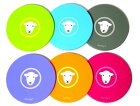 ★郵便で送料無料★【herdy】ハーディー羊　コースター　シリコン かわいい ティータイム キッチン雑貨 ギフト 羊 ヒツジ ひつじ 干支